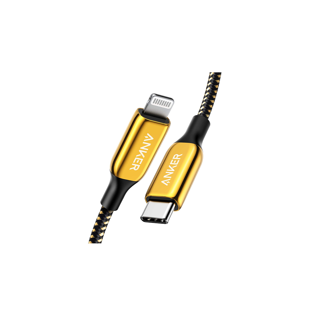 Anker Special Edition 24K Gold USB C to Lightning Cable (6 ft) Powerline+ III Anker Special Edition 24K Gold USB C to Lightning Cable (6 ft) Powerline+ III